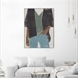 Giant Art Canvas  24x32 Casual I Framed in Multi-Color