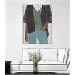Giant Art Canvas  24x32 Casual I Framed in Multi-Color