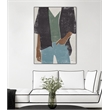 Giant Art Canvas  30x40 Casual I Framed in Multi-Color
