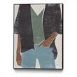 Giant Art Canvas  30x40 Casual I Framed in Multi-Color