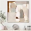 Giant Art Canvas  20x20 Mint Chip II Framed in White