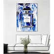 Giant Art Canvas  30x40 Chanel Blue Palms Framed in Multi-Color