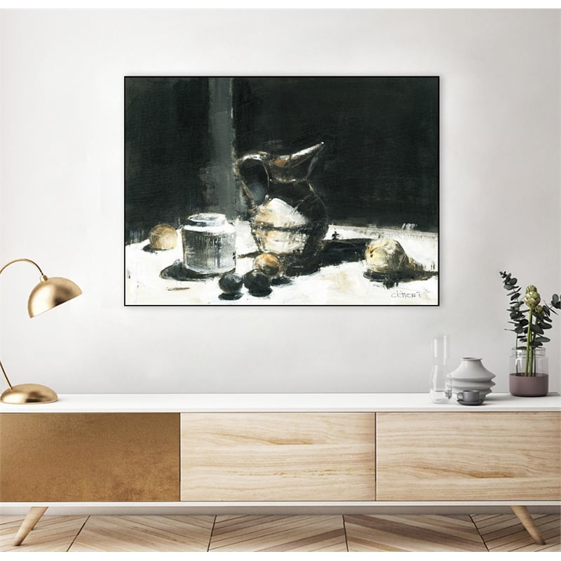 Giant Art Canvas  40x30 Nature Morte I Framed in Multi-Color