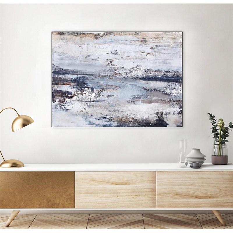 Giant Art Canvas  32x24 Outline Framed in Multi-Color