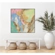 Giant Art Canvas  30x30 Retro Jewel Tones II Framed in Multi-Color