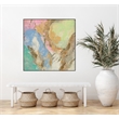 Giant Art Canvas  20x20 Retro Jewel Tones II Framed in Multi-Color