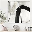 Giant Art Canvas  30x30 Black Ink II Framed in White