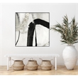 Giant Art Canvas  20x20 Black Ink II Framed in White