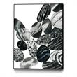 Giant Art Canvas  30x40 Dalmatian Rocks II Framed in White