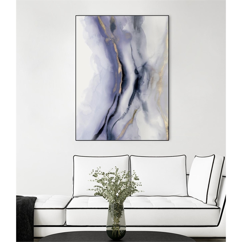 Giant Art Canvas  30x40 Blue Waters I Framed in Multi-Color