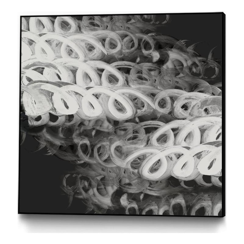 Giant Art Canvas  30x30 Love Letters II Framed in Multi-Color