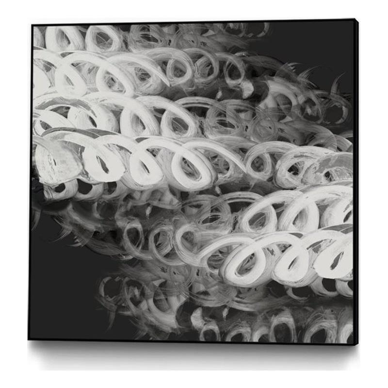Giant Art Canvas  20x20 Love Letters II Framed in Multi-Color