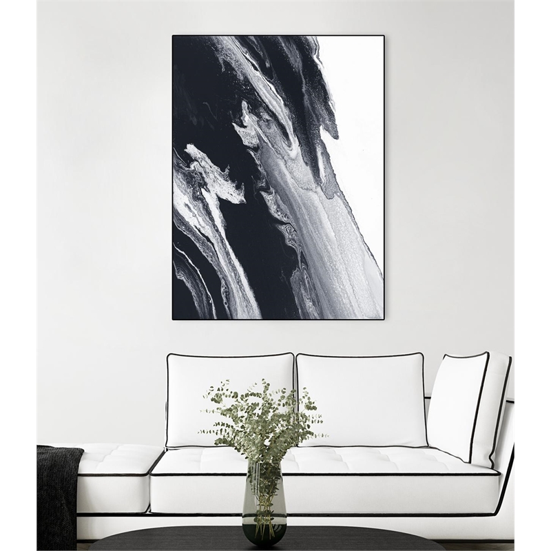 Giant Art Canvas  24x32 Azure Gold Framed in Multi-Color