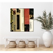 Giant Art Canvas  30x30 Emerge XV Framed in Red