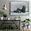 Giant Art Canvas  24x18 Nature Morte II Framed in Multi-Color