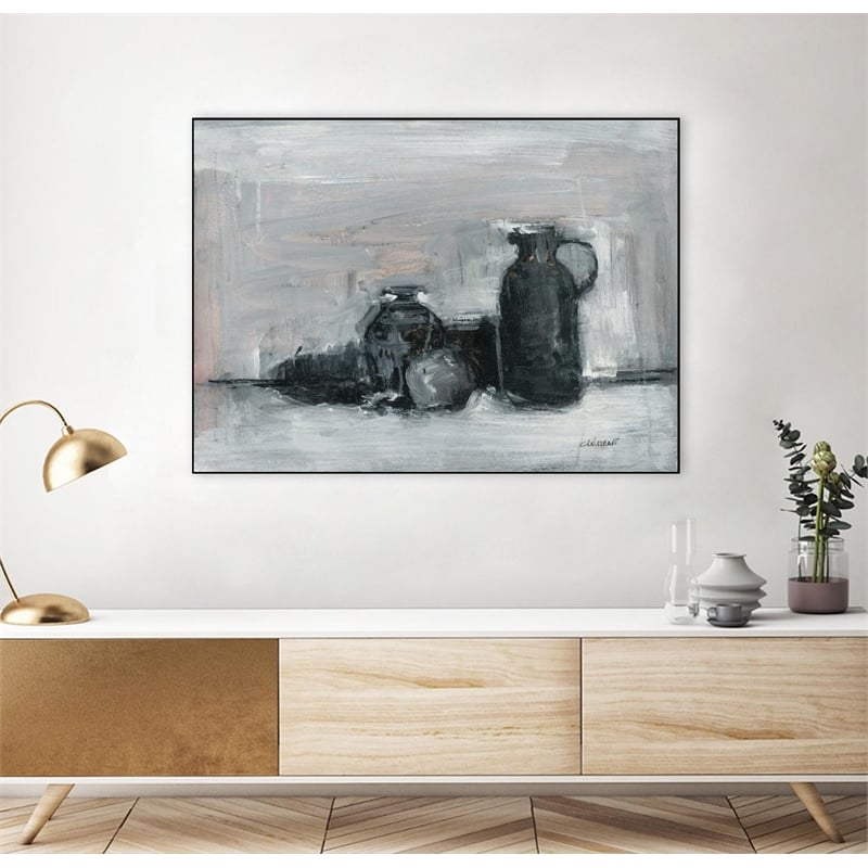 Giant Art Canvas  24x18 Nature Morte II Framed in Multi-Color