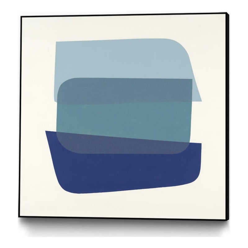 Giant Art Canvas  20x20 Shapes IV Framed in Multi-Color