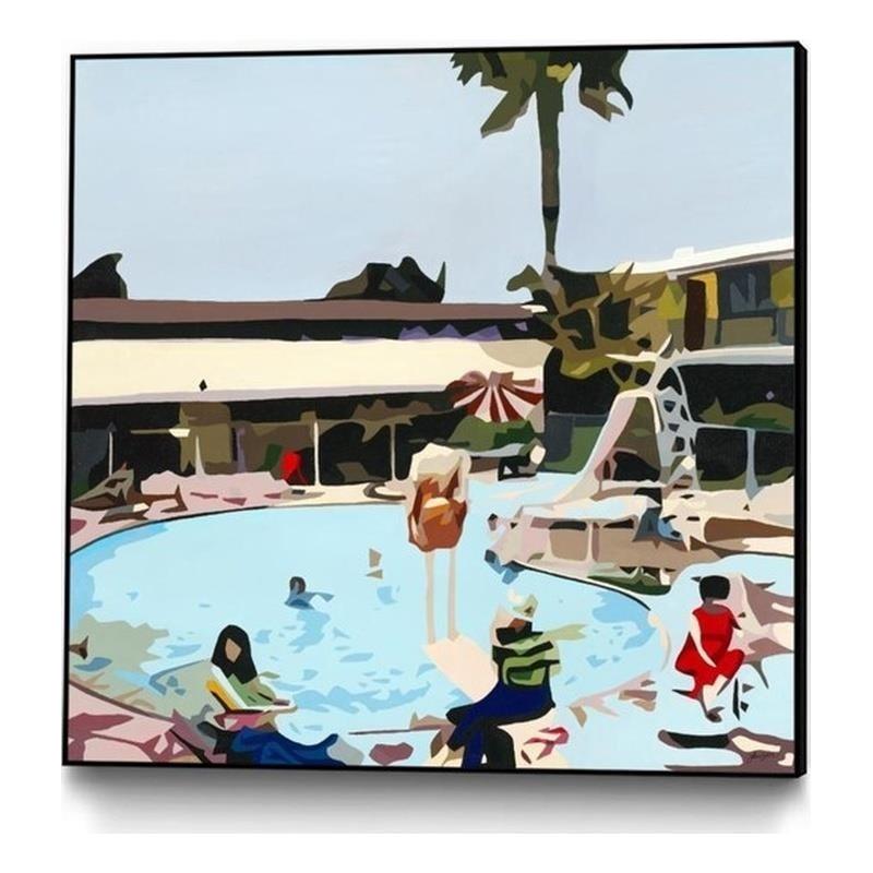 Giant Art Canvas  20x20 Off The Deep Framed in Multi-Color