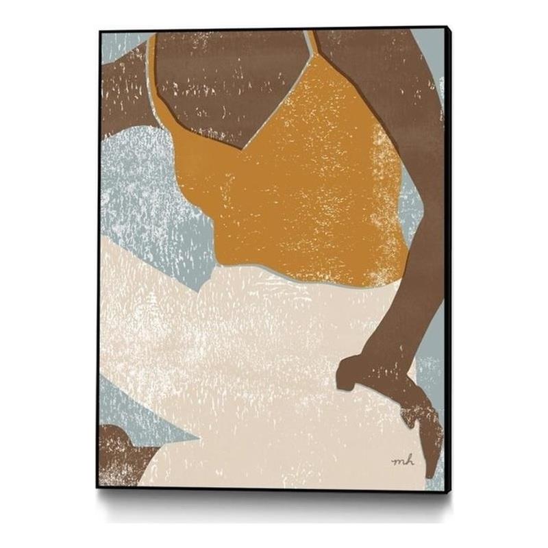 Giant Art Canvas  30x40 Casual III Framed in Multi-Color
