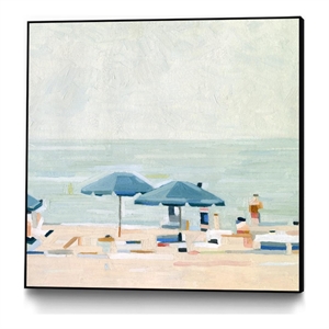 Giant Art Canvas  20x20 If It's the Beaches I Framed in Red