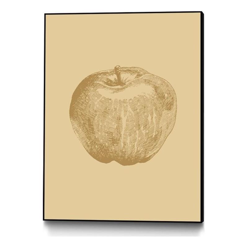 Giant Art Canvas  24x32 Botanica 4 Framed in Yellow