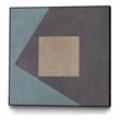 Giant Art Canvas  20x20 Blue Silk Abstract I Framed in Multi-Color