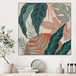 Giant Art Canvas  30x30 Big Cat Beauty V Framed in Multi-Color