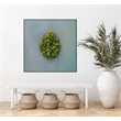 Giant Art Canvas  30x30 Lonely Island Framed in Green