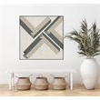 Giant Art Canvas  30x30 Geometric Perspective IV Framed in Green