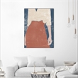 Giant Art Canvas  24x32 Casual IV Framed in Multi-Color