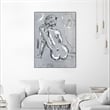 Giant Art Canvas  30x40 Nude Figure 4 Framed in White