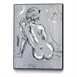 Giant Art Canvas  30x40 Nude Figure 4 Framed in White