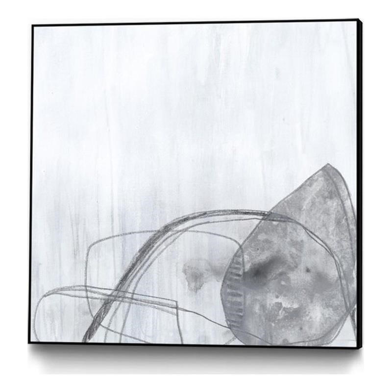 Giant Art Canvas  20x20 Premonition II Framed in Multi-Color