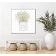 Giant Art Canvas  20x20 Garden Plants I Framed in Multi-Color