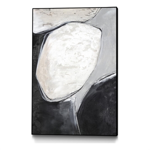 Giant Art Canvas  24x36 Falling Rocks I Framed in Multi-Color
