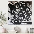 Giant Art Canvas  20x20 Junk Drawer Framed in Multi-Color