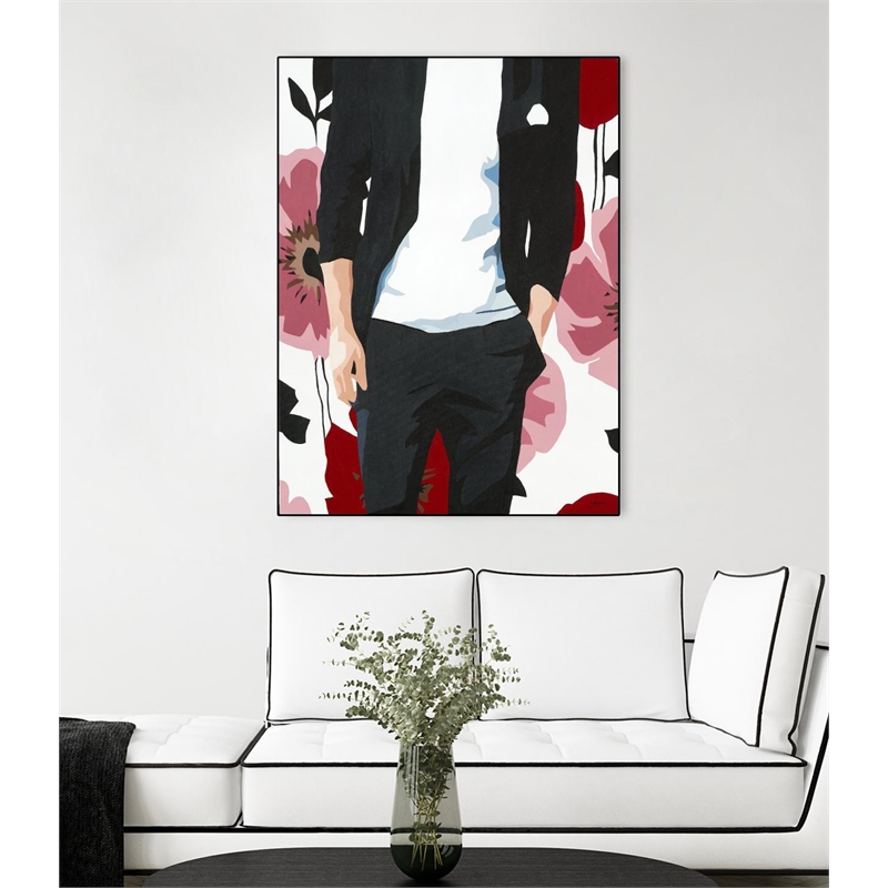 Giant Art Canvas  24x32 Mr. Right 2 Framed in Red
