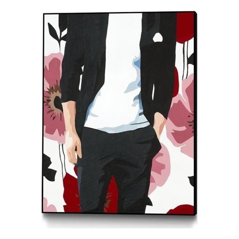Giant Art Canvas  24x32 Mr. Right 2 Framed in Red