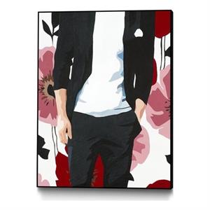 Giant Art Canvas  24x32 Mr. Right 2 Framed in Red