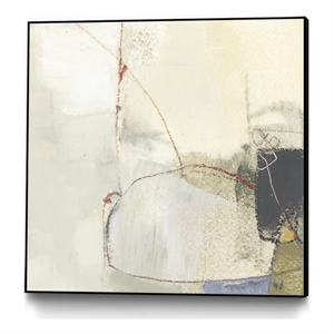 Giant Art Canvas  30x30 Pique VI Framed in Multi-Color