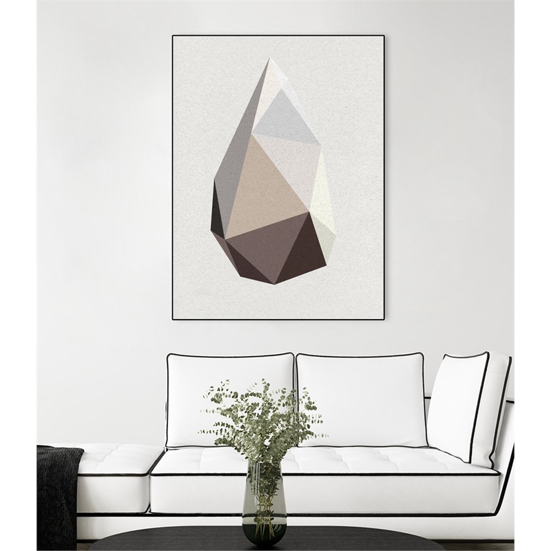 Giant Art Canvas  30x40 Rock 1 Framed in Multi-Color