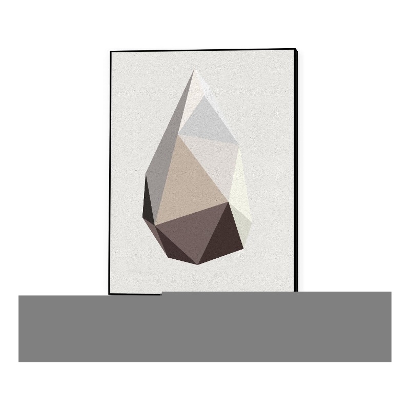 Giant Art Canvas  30x40 Rock 1 Framed in Multi-Color