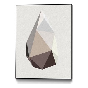 Giant Art Canvas  24x32 Rock 1 Framed in Multi-Color