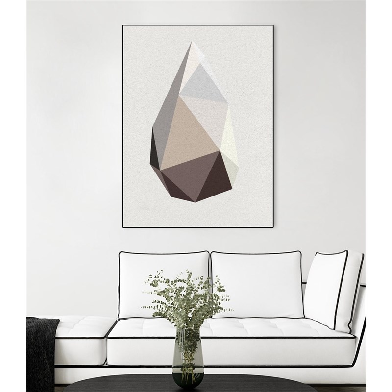 Giant Art Canvas  24x32 Rock 1 Framed in Multi-Color