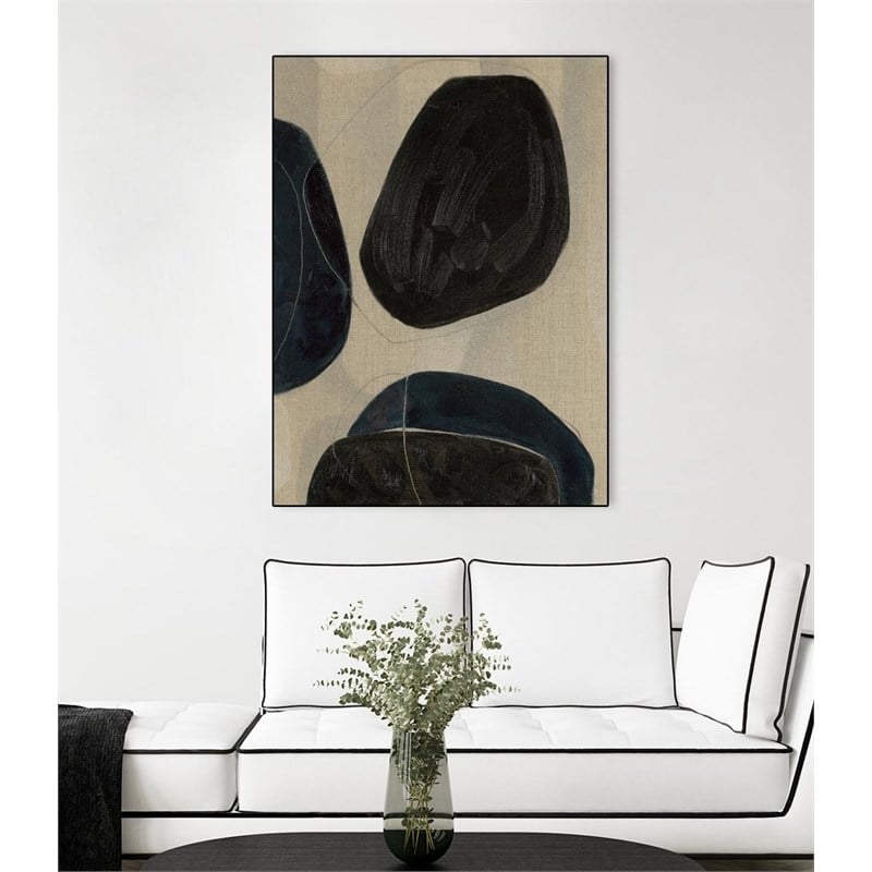 Giant Art Canvas  30x40 Gravity II Framed in Multi-Color