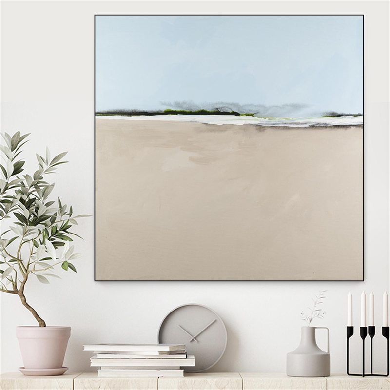 Giant Art Canvas  20x20 Simply Stated Framed in Pink