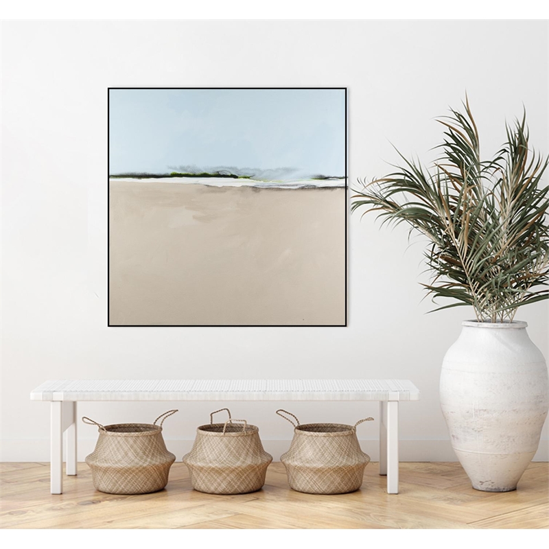 Giant Art Canvas  20x20 Simply Stated Framed in Pink