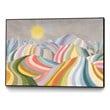 Giant Art Canvas  36x24 The Hills Roll On Framed in Multi-Color