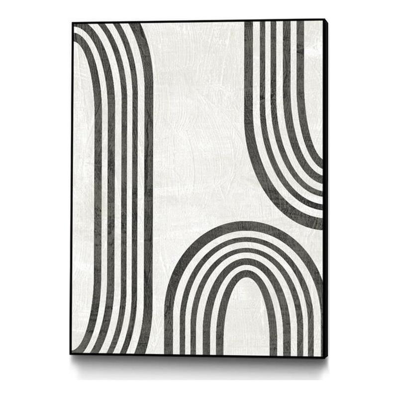 Giant Art Canvas  24x32 Modern Arc I Framed in Multi-Color