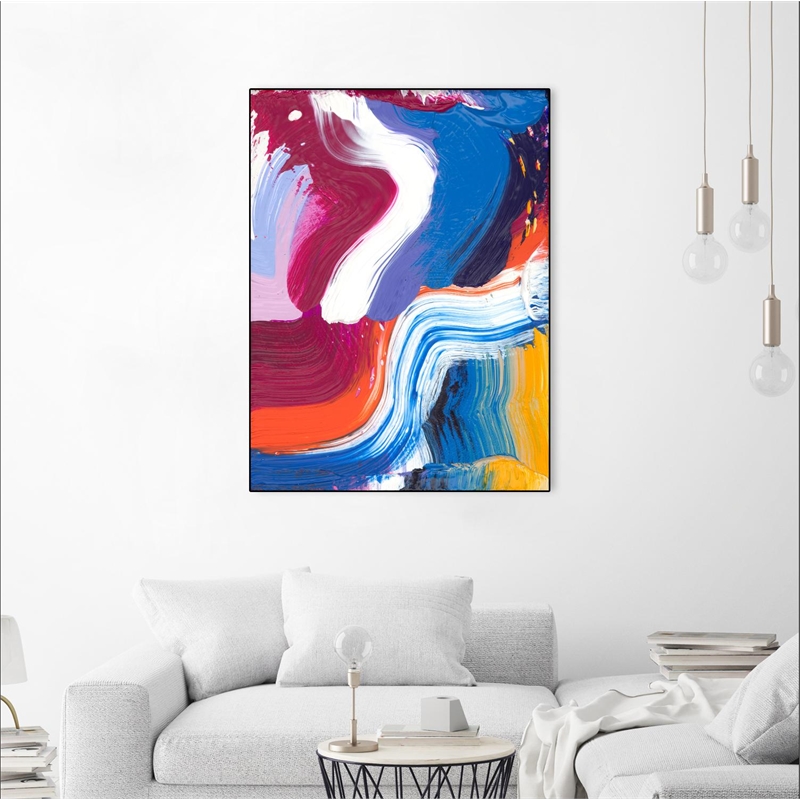 Giant Art Canvas  30x40 Just a wee one Framed in Pink